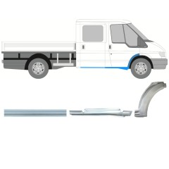 Opravný plech prahu + predného blatníka pre Ford Transit 2000-2013 / Pravá / Sada 9923