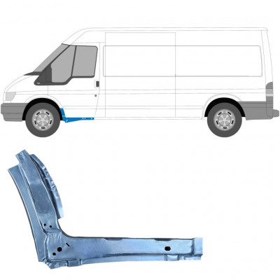 Opravný plech prahu vnútorný pre Ford Transit 2000-2013 / Ľavý 11908