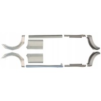 Opravný plech prahu + zadného blatníka pre Ford Transit 2000-2013 / Ľavá+Pravá / Sada 10630