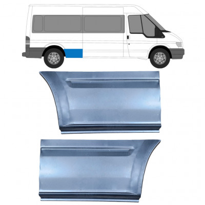 Lem zadného blatníka pre Ford Transit 2000- / LWB / Ľavá+Pravá / Sada 9663