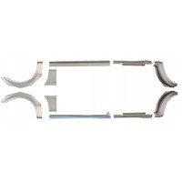 Opravný plech prahu + zadného blatníka pre Ford Transit 2000-2013 / Ľavá+Pravá / Sada 10637
