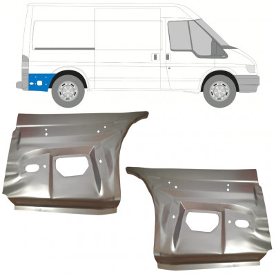 Lem zadného blatníka pre Ford Transit 2000-2013 / Sada 11759