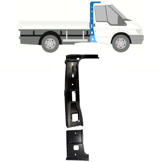 Vnútorný opravný panel stĺpika pre Ford Transit 2000-2013 / Pravá / Sada 16932