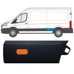 Bočná lišta zadného blatníka pre Ford Transit 2014- / Ľavý / Sada 11691