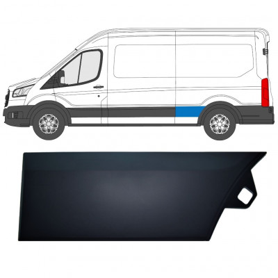 Bočná lišta zadného blatníka pre Ford Transit 2014-  / LWB / Ľavý 11687