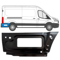 Opravný plech zadného blatníka zadná časť pre Ford Transit 2014- / Pravá 15348