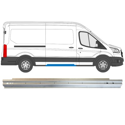 Opravný plech prahu posuvných dverí pre Ford Transit 2014- 14738