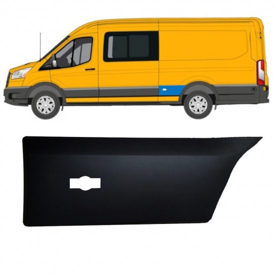 Bočná lišta zadného blatníka pre Ford Transit 2014-  / LWB / Ľavý 11722