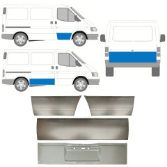 Opravný plech dverí pre Ford Transit 1986-2000 / Ľavá+Pravá / Sada 11396