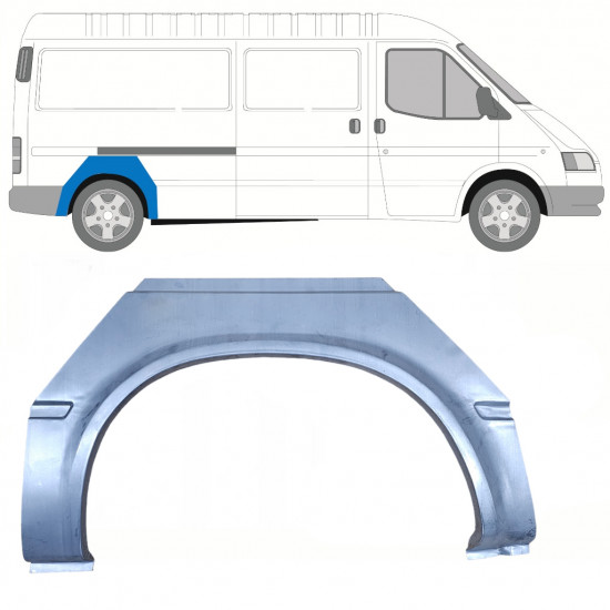 Lem zadného blatníka pre Ford Transit 1991-2000 / LWB / Pravá 8440