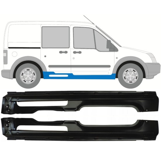 Kompletný prah pre Ford Transit Connect 2003-2013 / Ľavá+Pravá / Sada 17150