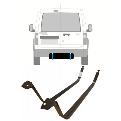 Objímky palivovej nádrže pre Ford Transit Connect 2003-2013 14958