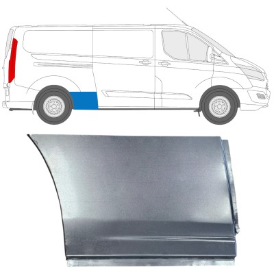 Lem zadného blatníka pre Ford Transit Custom 2013-2023 / Pravá 15970