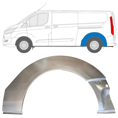 Opravný plech prahu pre Ford Transit Custom 2013- / Ľavý 14648