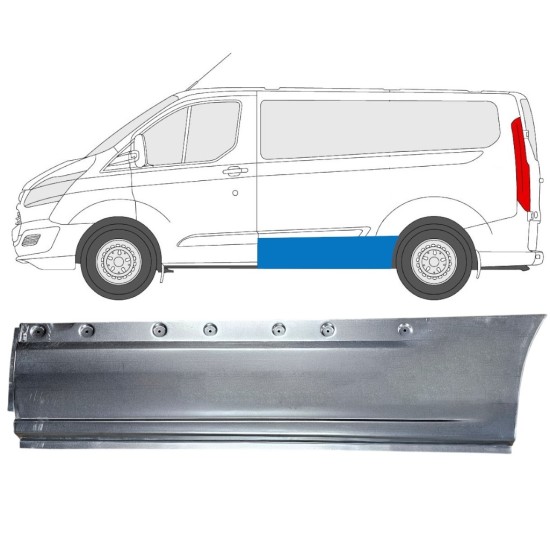 Opravný plech boku pre Ford Transit Custom 2013- / Ľavý 15974