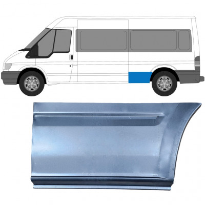 Lem zadného blatníka pre Ford Transit 2000- / LWB / Ľavý 7163
