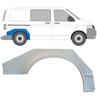 Lem zadného blatníka pre Volkswagen Transporter T5 2003-2015 / Pravá 14762