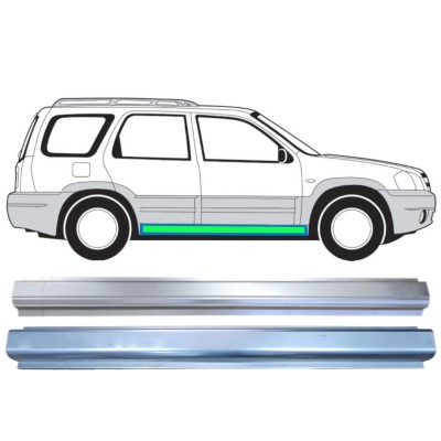 Opravný plech prahu + opravný plech vnútorného prahu pre Mazda Tribute 2001-2008 / Vľavo = Vpravo (symetrické) 15598