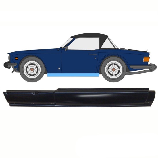 Kompletný prah pre Triumph TR6 1969-1976 / Ľavý 10761