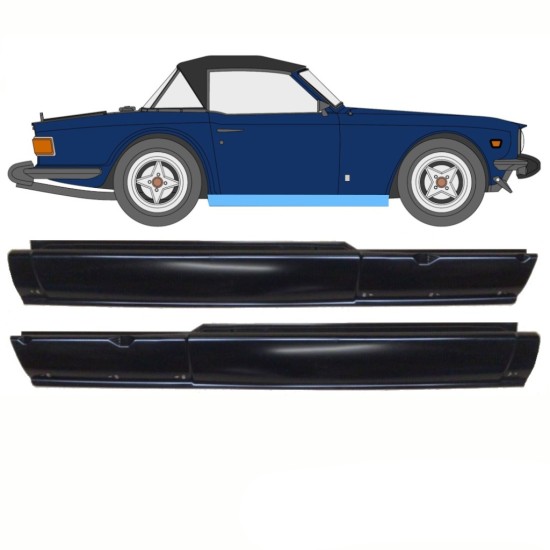 Kompletný prah pre Triumph TR6 1969-1976 / Ľavá+Pravá / Sada 10762
