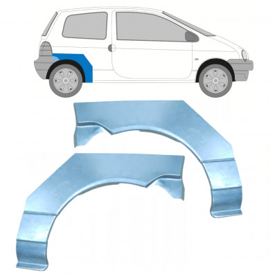 Lem zadného blatníka pre Renault Twingo 1993-1998 / Ľavá+Pravá / Sada 9933