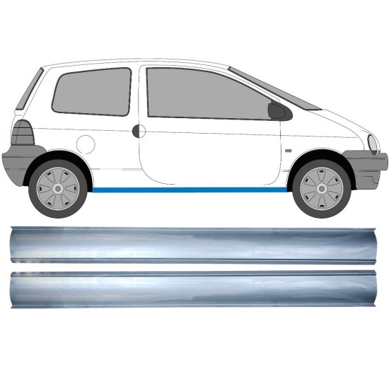 Opravný plech prahu pre Renault Twingo 1993-2007 / Ľavá+Pravá / Sada 16149