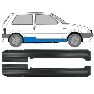 Kompletný prah pre Fiat Uno 1983-2002 / Ľavá+Pravá / Sada 16718
