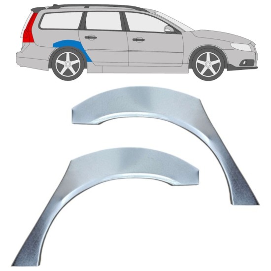Lem zadného blatníka pre Volvo V70 2007-2016 / Ľavá+Pravá / Sada 17216