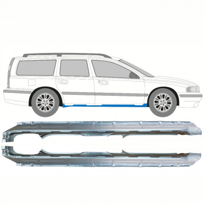 Opravný plech prahu pre Volvo V70 2000-2007 / Ľavá+Pravá / Sada 10344