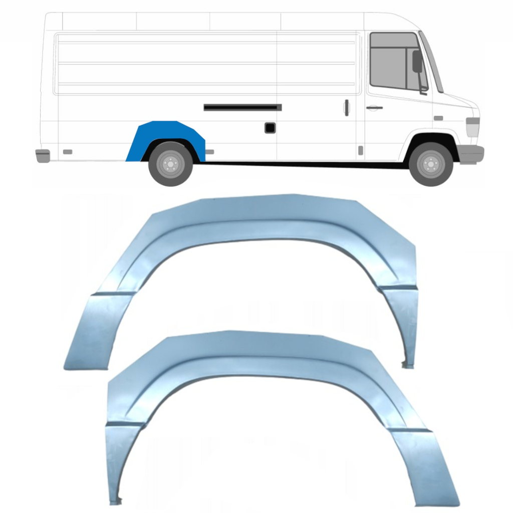 Lem Zadného Blatníka Pre Mercedes Vario 1996- / Ľavá+Pravá / Sada 6779