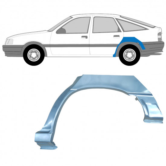 Lem zadného blatníka pre Opel Vectra 1988-1995 / Ľavý 11209