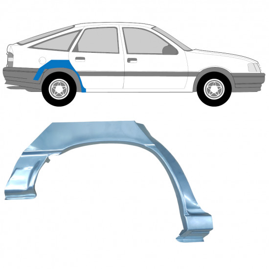 Lem zadného blatníka pre Opel Vectra 1988-1995 / Pravá 11208