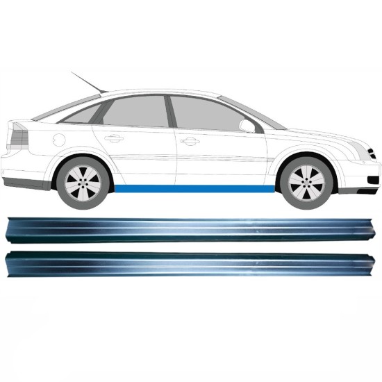 Opravný plech spodnej časti prahu pre Opel Vectra C 2002-2009 / Ľavá+Pravá / Sada 16098