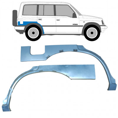 Lem zadného blatníka pre Suzuki Vitara 1996-2003 / Ľavá+Pravá / Sada 9554