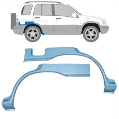 Lem zadného blatníka pre Suzuki Grand Vitara 1997-2005 / Ľavá+Pravá / Sada 11227