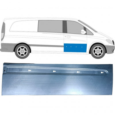 Opravný plech predných dverí pre Mercedes Vito W639 2003-2014 / Pravá 12911