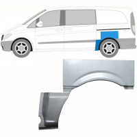 Lem zadného blatníka pre Mercedes Vito 2003-2010 / SWB / Ľavý / Sada 9278