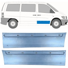 Opravný plech predných dverí pre Mercedes Vito I W638 1996-2003 / Ľavá+Pravá / Sada 11499