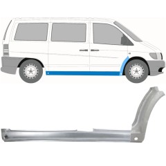Kompletný prah + opravný plech predného blatníka pre Mercedes Vito I W638 1996-2003 / Pravá / Sada 11502