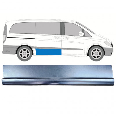 Opravný plech posuvných dverí pre Mercedes Vito 2003-2014 / Pravá 12045