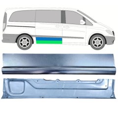 Opravný plech posuvných dverí vnútorný + vonkajší pre Mercedes Vito W639 2003-2014 / Pravá / Sada 12046