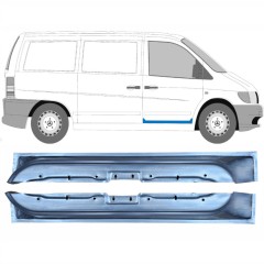 Opravný plech predných dverí vnútorný pre Mercedes Vito I W638 1996-2003 / Ľavá+Pravá / Sada 10433
