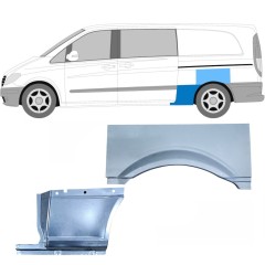 Lem zadného blatníka pre Mercedes Vito W639 2003-2014 / Ľavý / Sada 11865