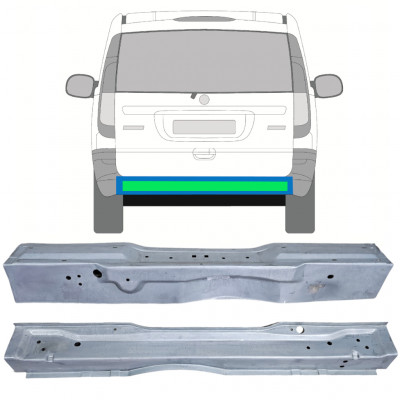 Vnútorný a vonkajší zadný opravný plech pre Mercedes Vito 2003-2014 / Sada 12561