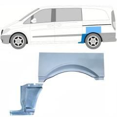 Lem zadného blatníka pre Mercedes Vito W639 2003-2014 / Ľavý / Sada 11867
