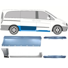 Opravný plech sada pre Mercedes Vito W639 2003-2014 / Ľavá+Pravá / 14789