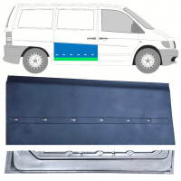 Opravný plech posuvných dverí vnútorný + vonkajší pre Mercedes Vito 1996-2003 / Pravá / Sada 12049