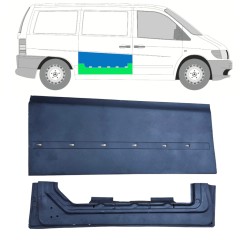 Opravný plech posuvných dverí vnútorný + vonkajší pre Mercedes Vito I W638 1996-2003 / Pravá / Sada 11993