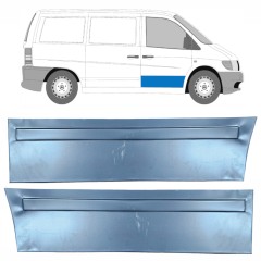 Opravný plech predných dverí pre Mercedes Vito I W638 1996-2003 / Ľavá+Pravá / Sada 9788