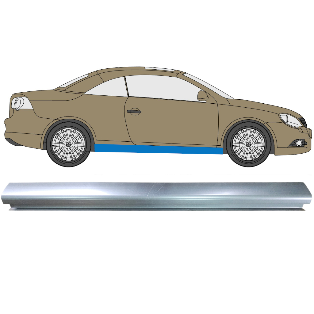 Opravný Plech Prahu Pre Volkswagen Eos 2006-2015 7342